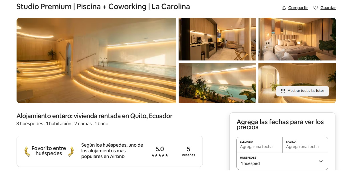 administracion airbnb quito cubiko