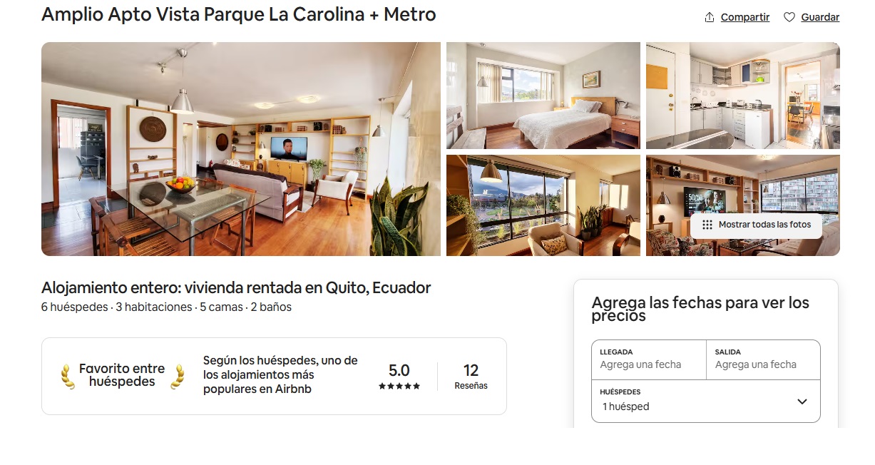 administracion airbnb quito cubiko